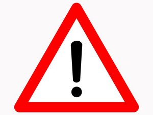 Störung Störung Schild mit Ausrufezeichen