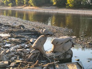 Niedrigwasser am Rhein Niedrigwasser am Rhein